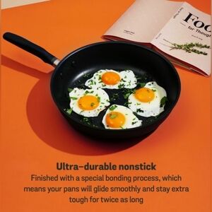 The Nonstick Chef's Pan - Black with Gold Tone accents